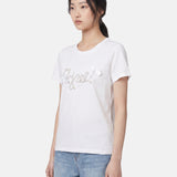 T-shirt in 83,4% Cotone 16,6% Poliammide Bianco