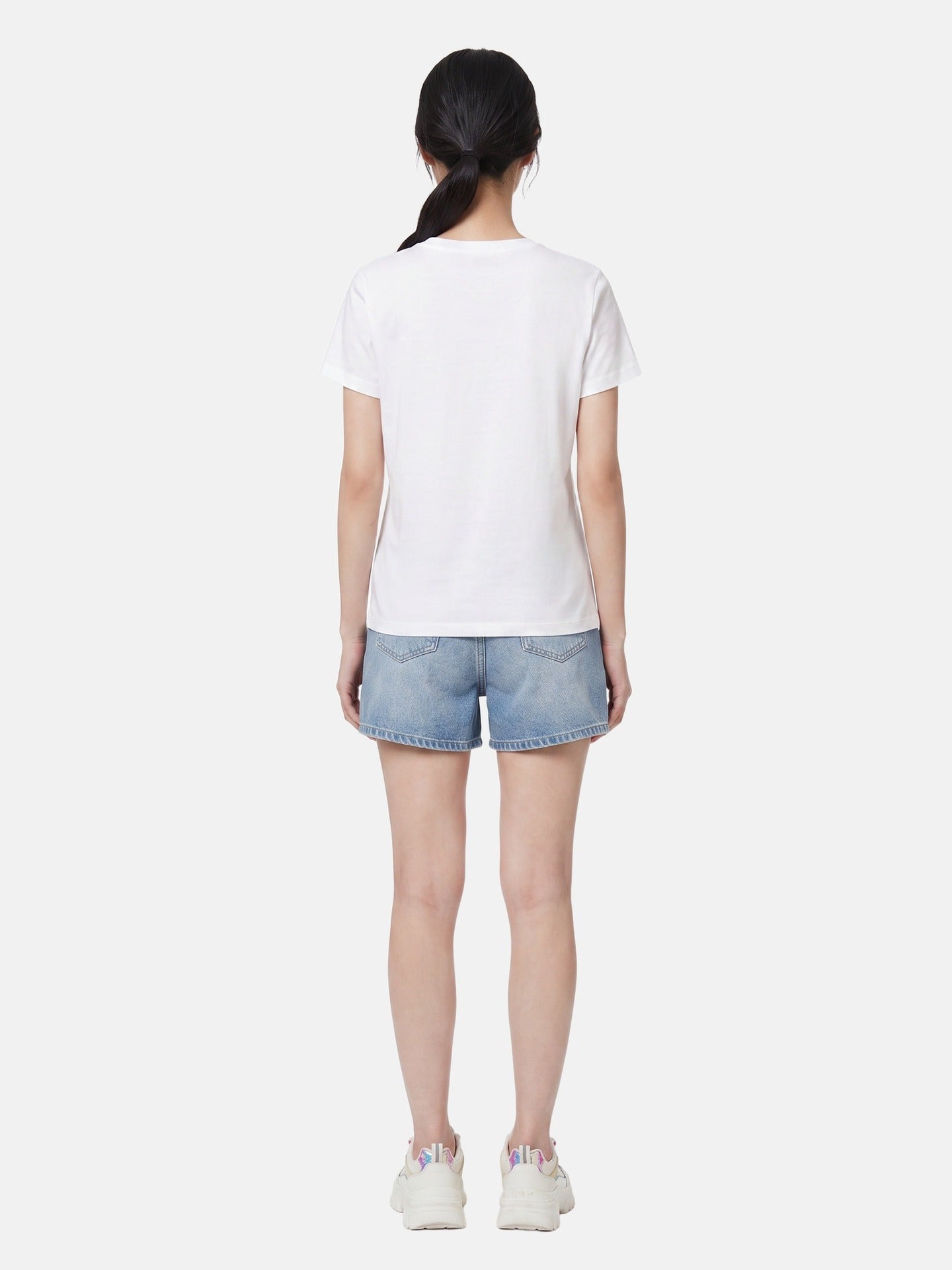 T-shirt in 83,4% Cotone 16,6% Poliammide Bianco