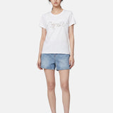 T-shirt in 83,4% Cotone 16,6% Poliammide Bianco