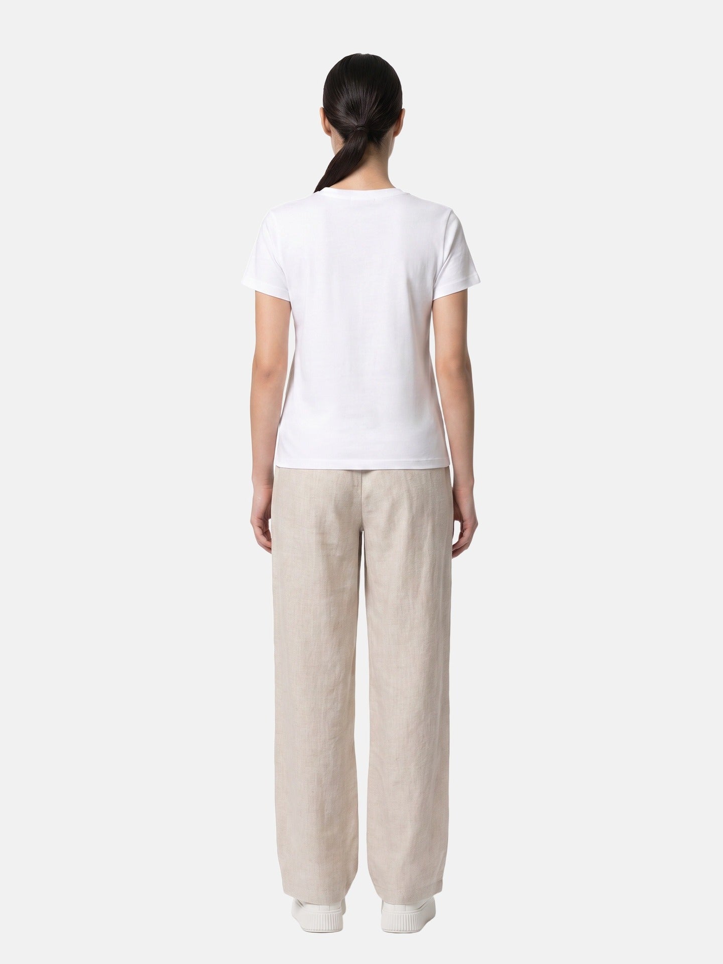 T-shirt in 83,4% Cotone 16,6% Poliammide Bianco