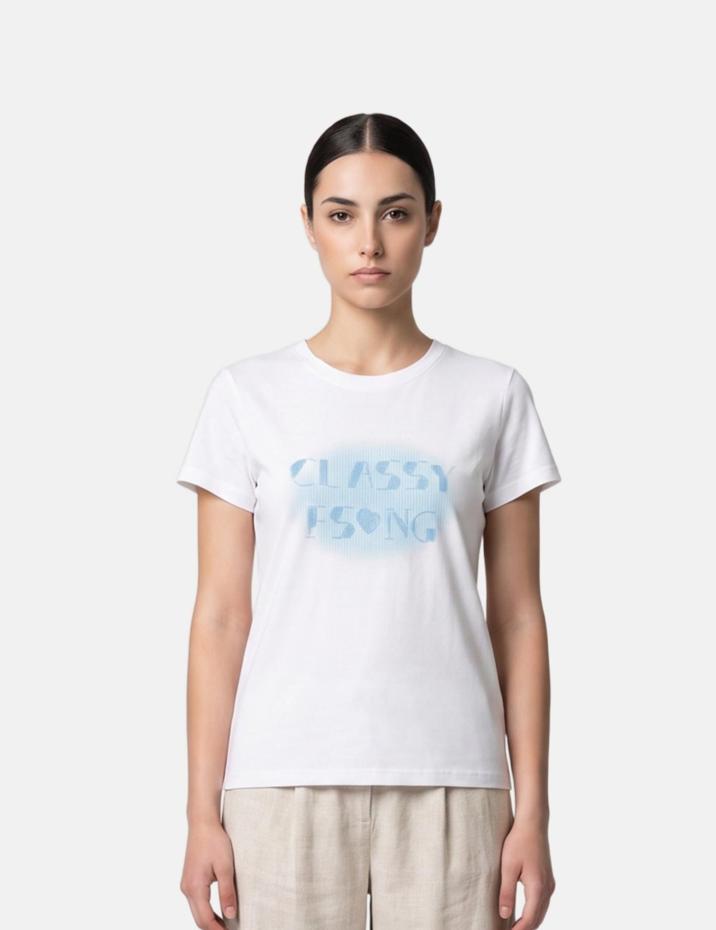 T-shirt in 83,4% Cotone 16,6% Poliammide Bianco