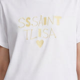 T-shirt in 83,4% Cotone 16,6% Poliammide Bianco