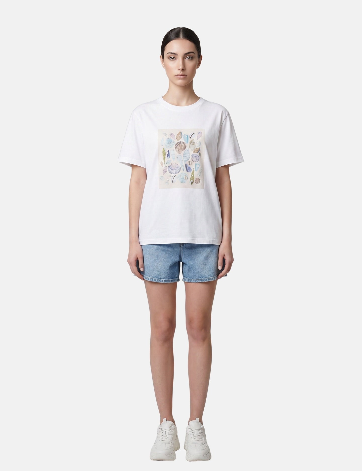 T-shirt in 83,4% Cotone 16,6% Poliammide Bianco