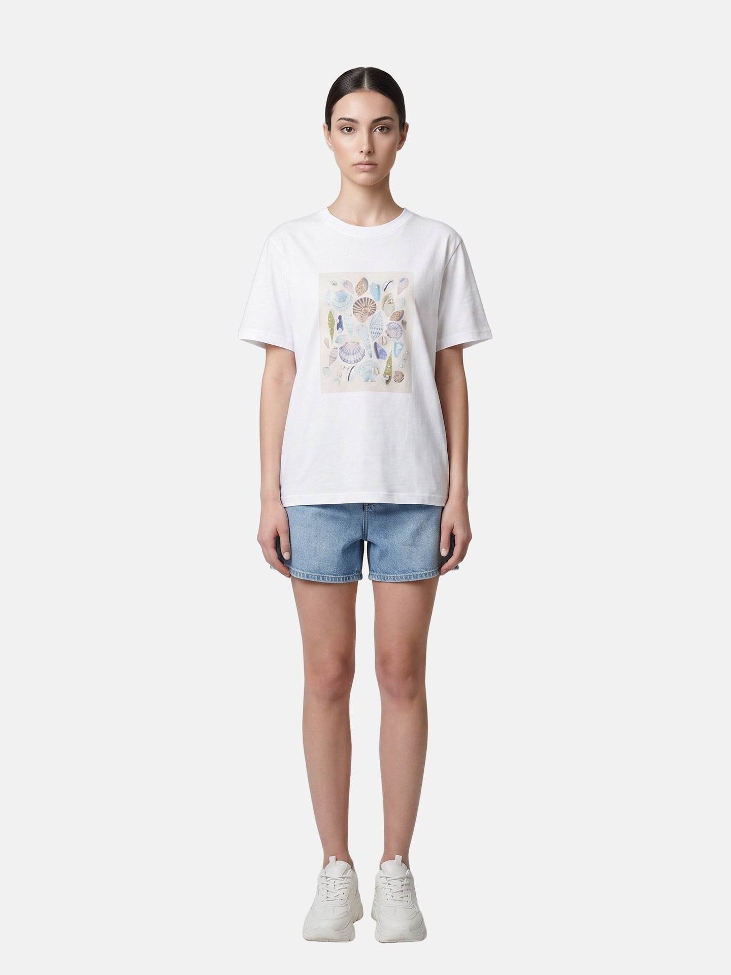 T-shirt in 83,4% Cotone 16,6% Poliammide Bianco