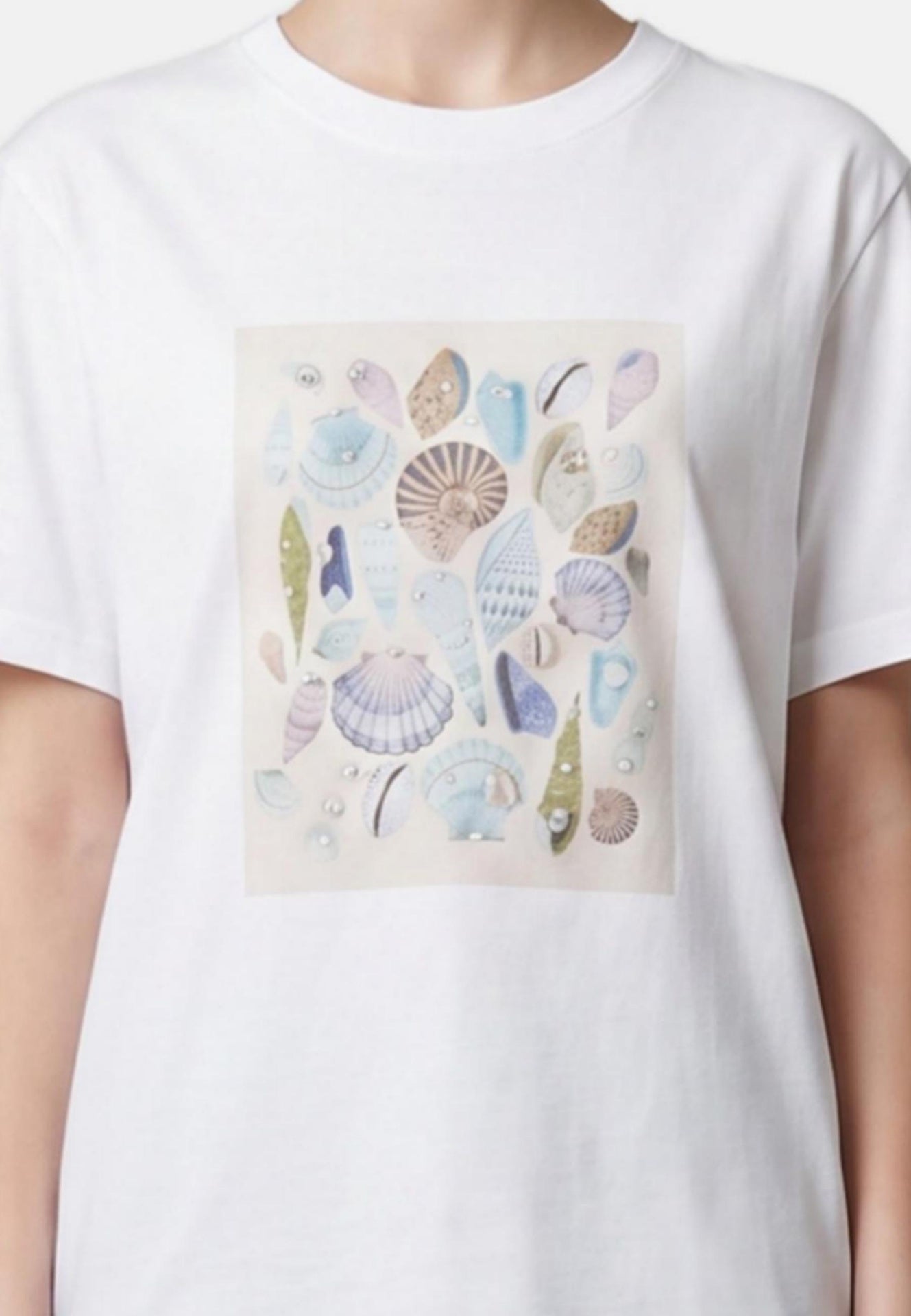 T-shirt in 83,4% Cotone 16,6% Poliammide Bianco