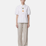 Blusa in Cotone Bianco