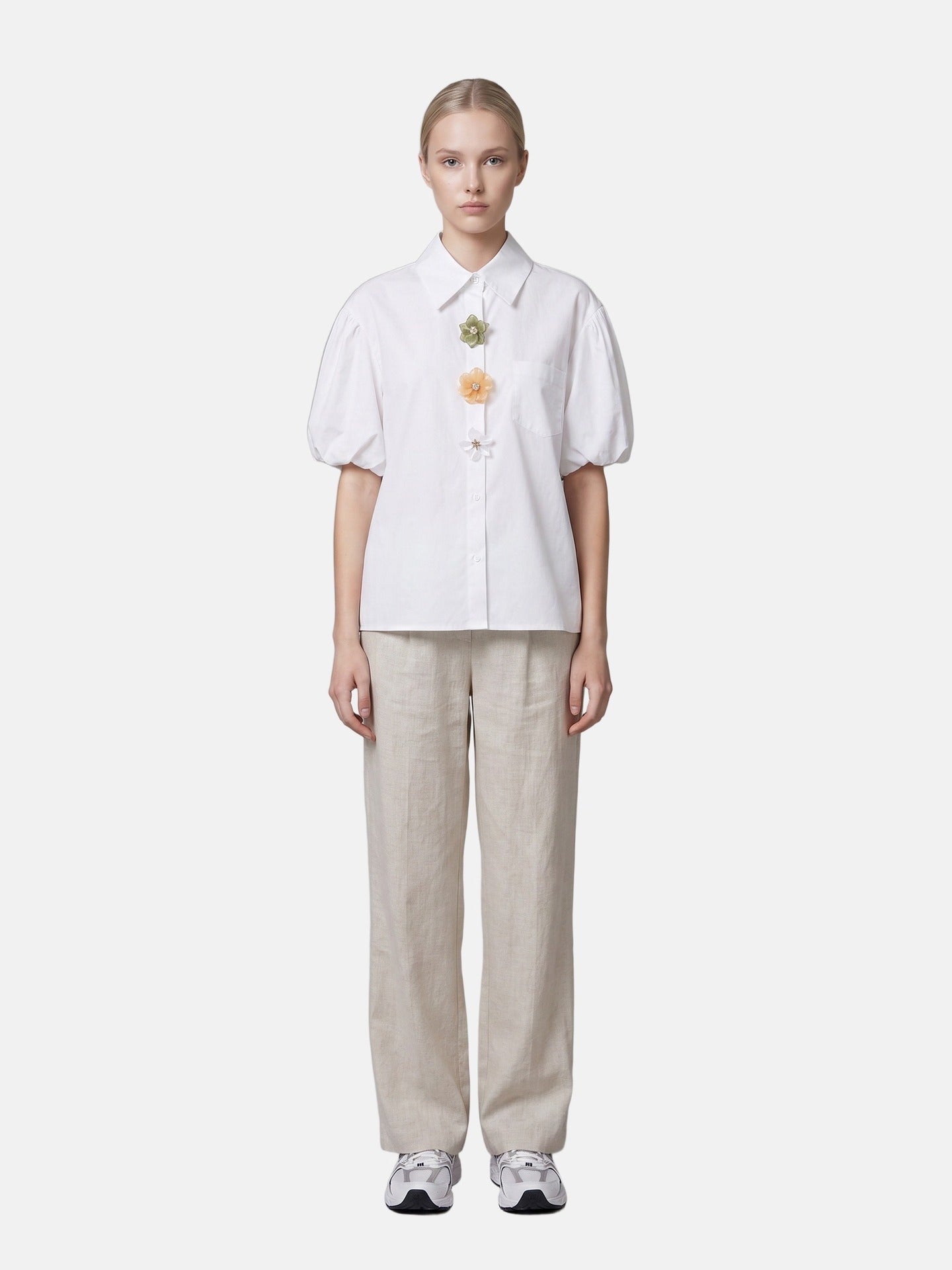 Blusa in Cotone Bianco