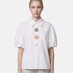 Blusa in Cotone Bianco