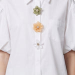 Blusa in Cotone Bianco