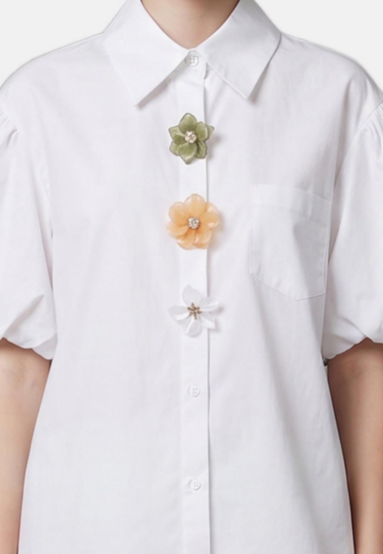 Blusa in Cotone Bianco