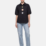 Blusa in Cotone Nero