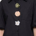 Blusa in Cotone Nero