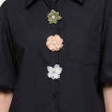 Blusa in Cotone Nero