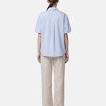 Blusa in Cotone Blu