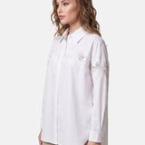 Blusa in Cotone Bianco
