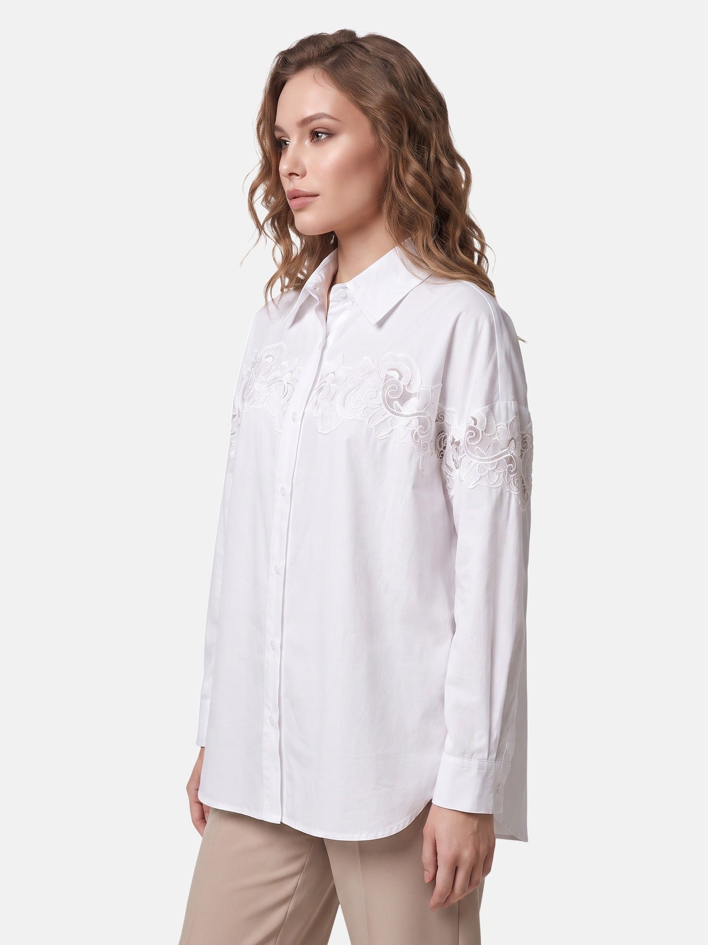 Blusa in Cotone Bianco