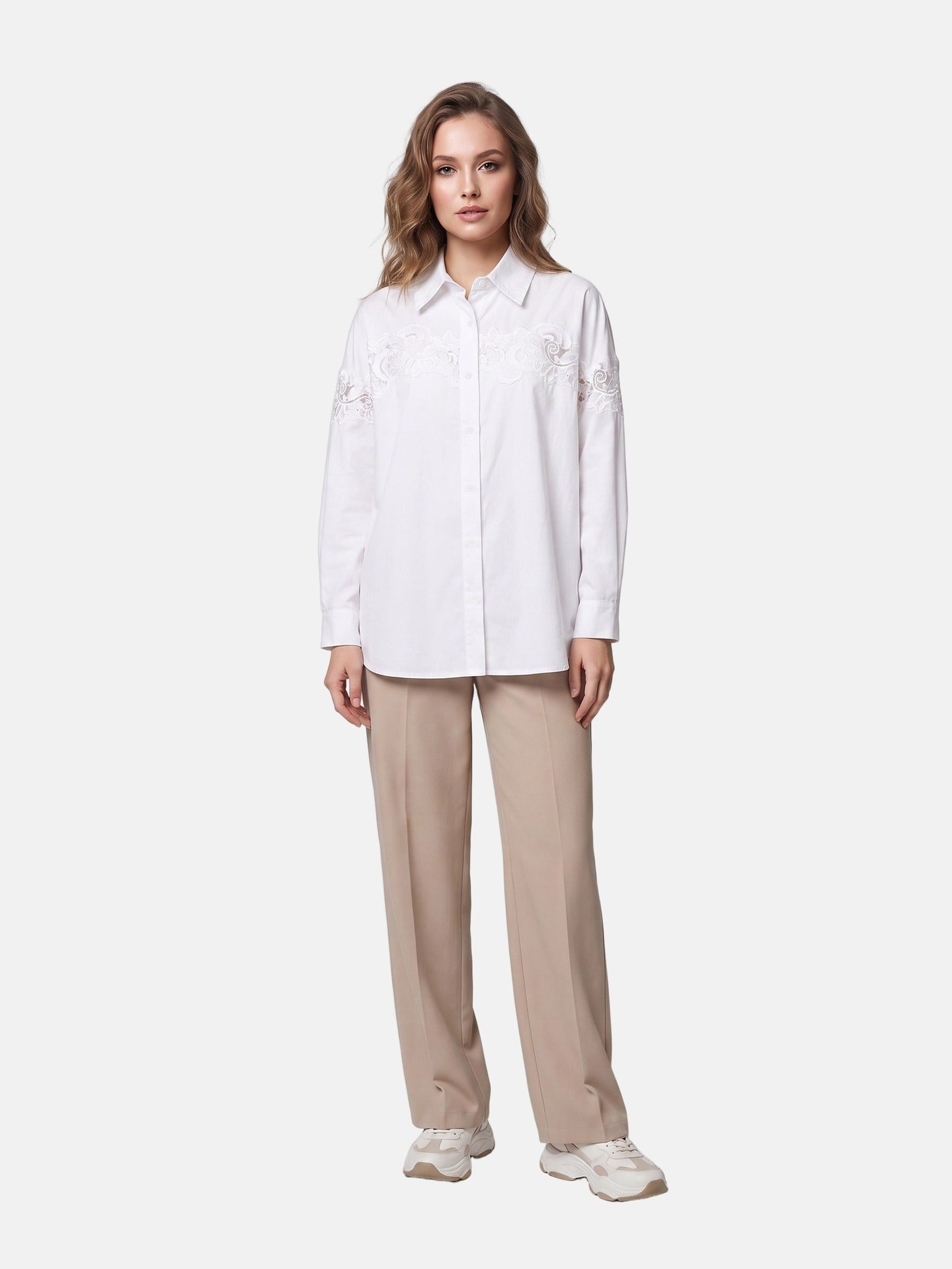 Blusa in Cotone Bianco