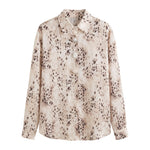 Blusa in 80% Poliester 20% Tencel Beige