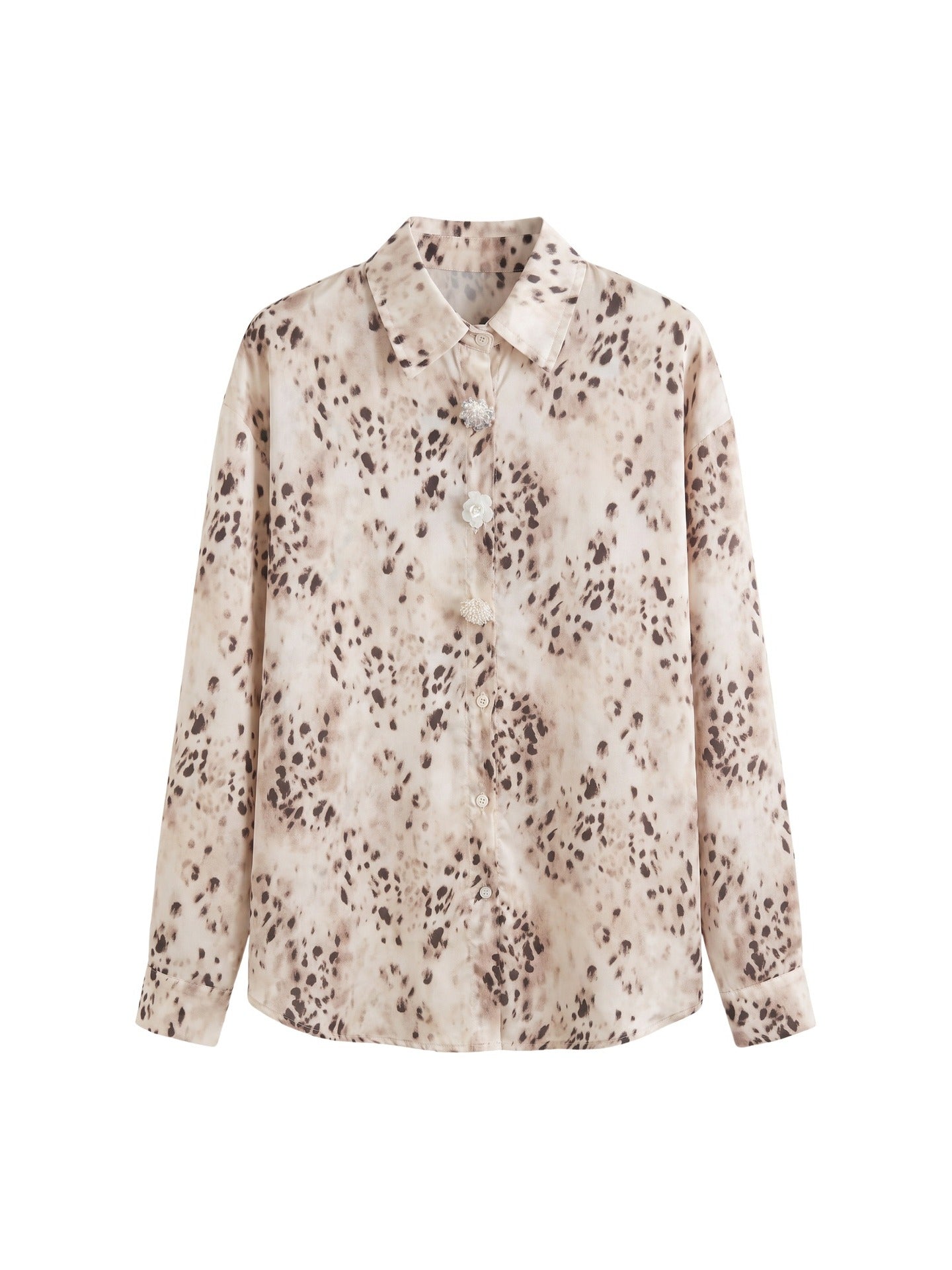 Blusa in 80% Poliester 20% Tencel Beige