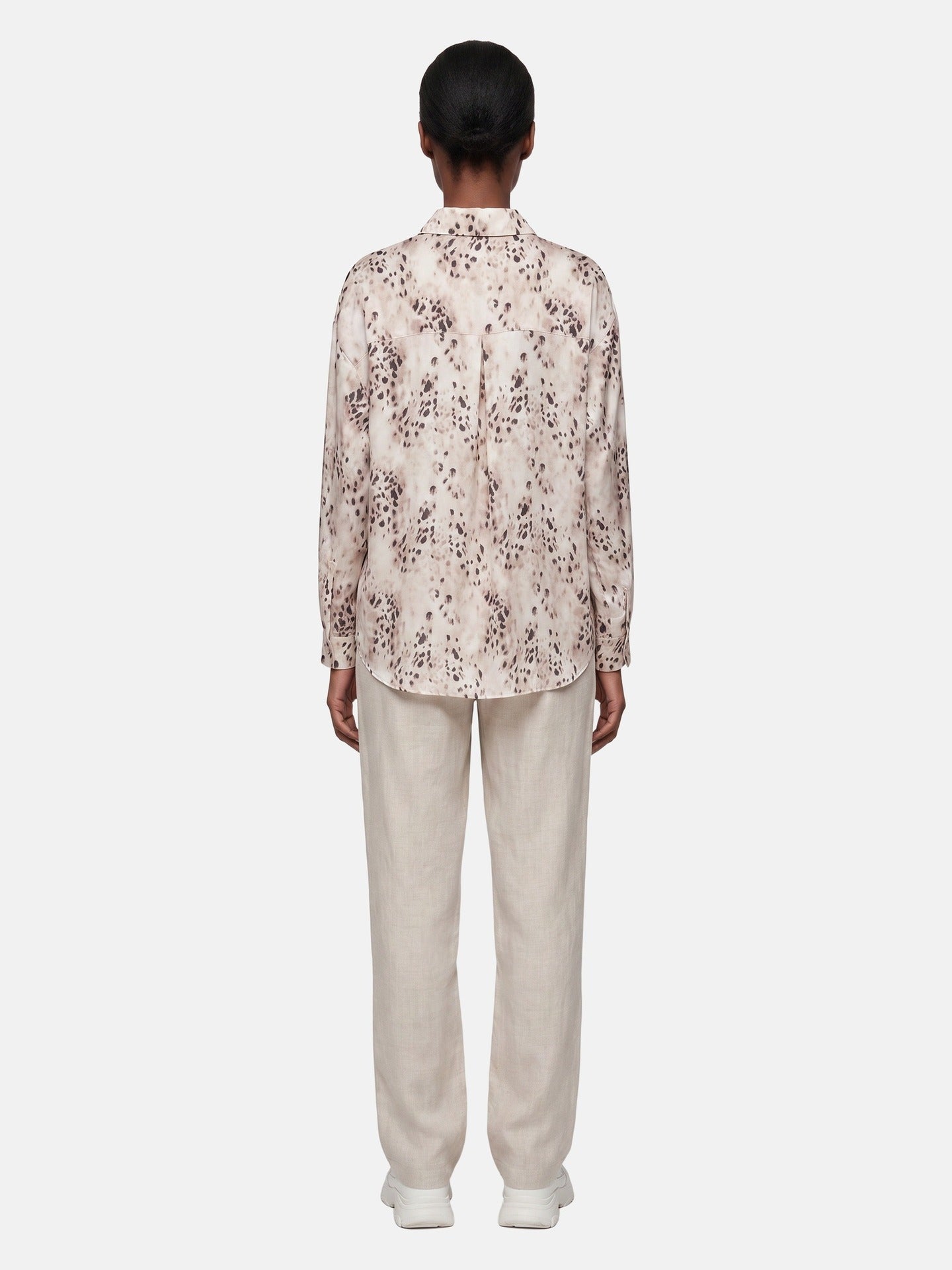 Blusa in 80% Poliester 20% Tencel Beige