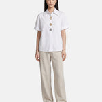 Blusa in Cotone Bianco