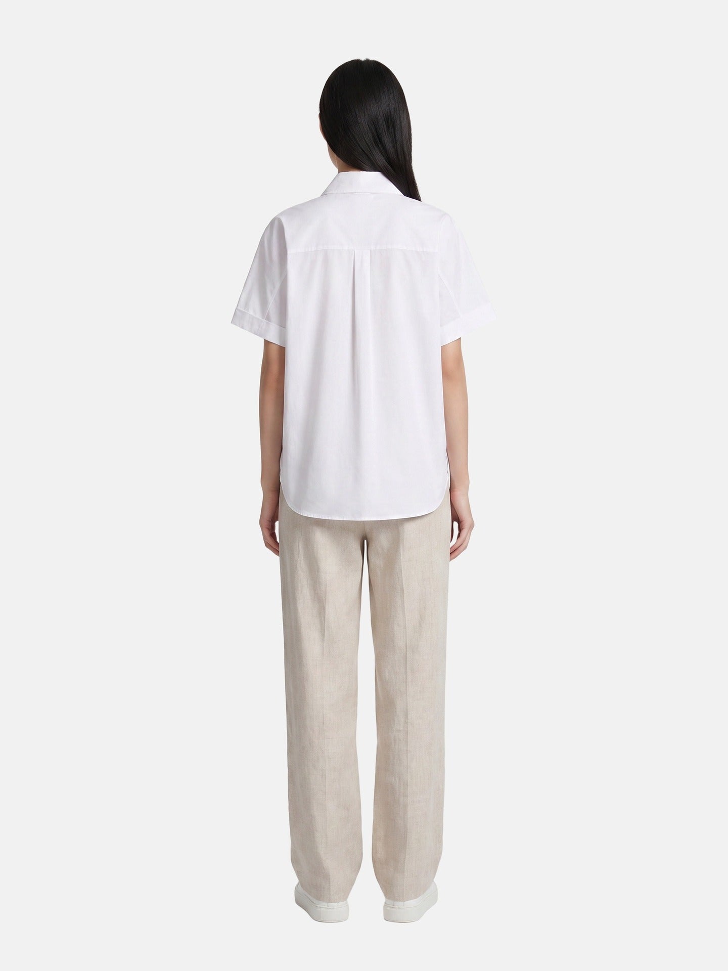 Blusa in Cotone Bianco