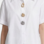 Blusa in Cotone Bianco