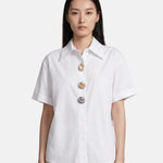 Blusa in Cotone Bianco