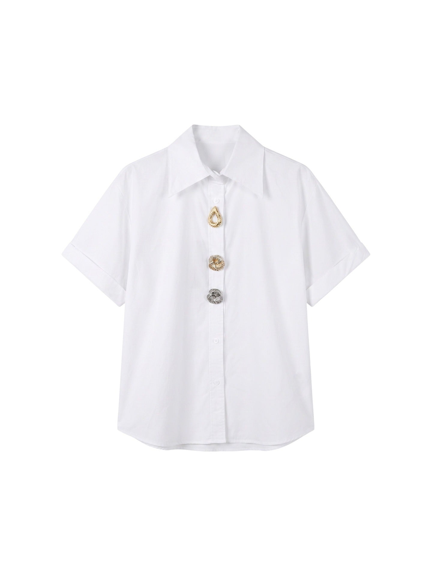Blusa in Cotone Bianco