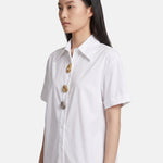 Blusa in Cotone Bianco