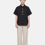 Blusa in Cotone Nero