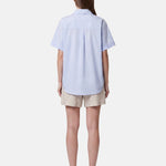 Blusa in Cotone Blu