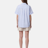 Blusa in Cotone Blu