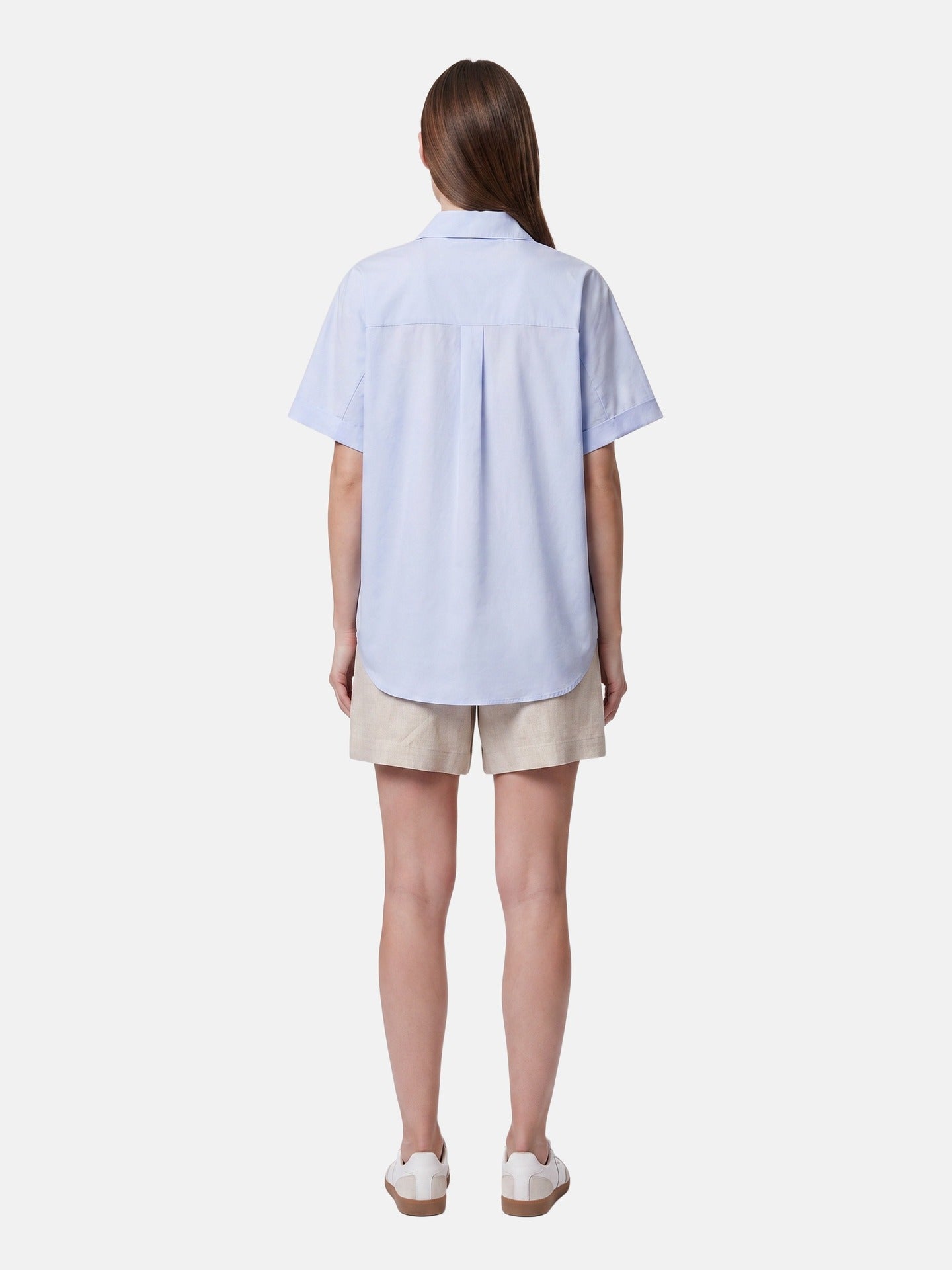 Blusa in Cotone Blu