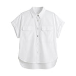 Blusa in Cotone Bianco
