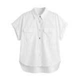 Blusa in Cotone Bianco