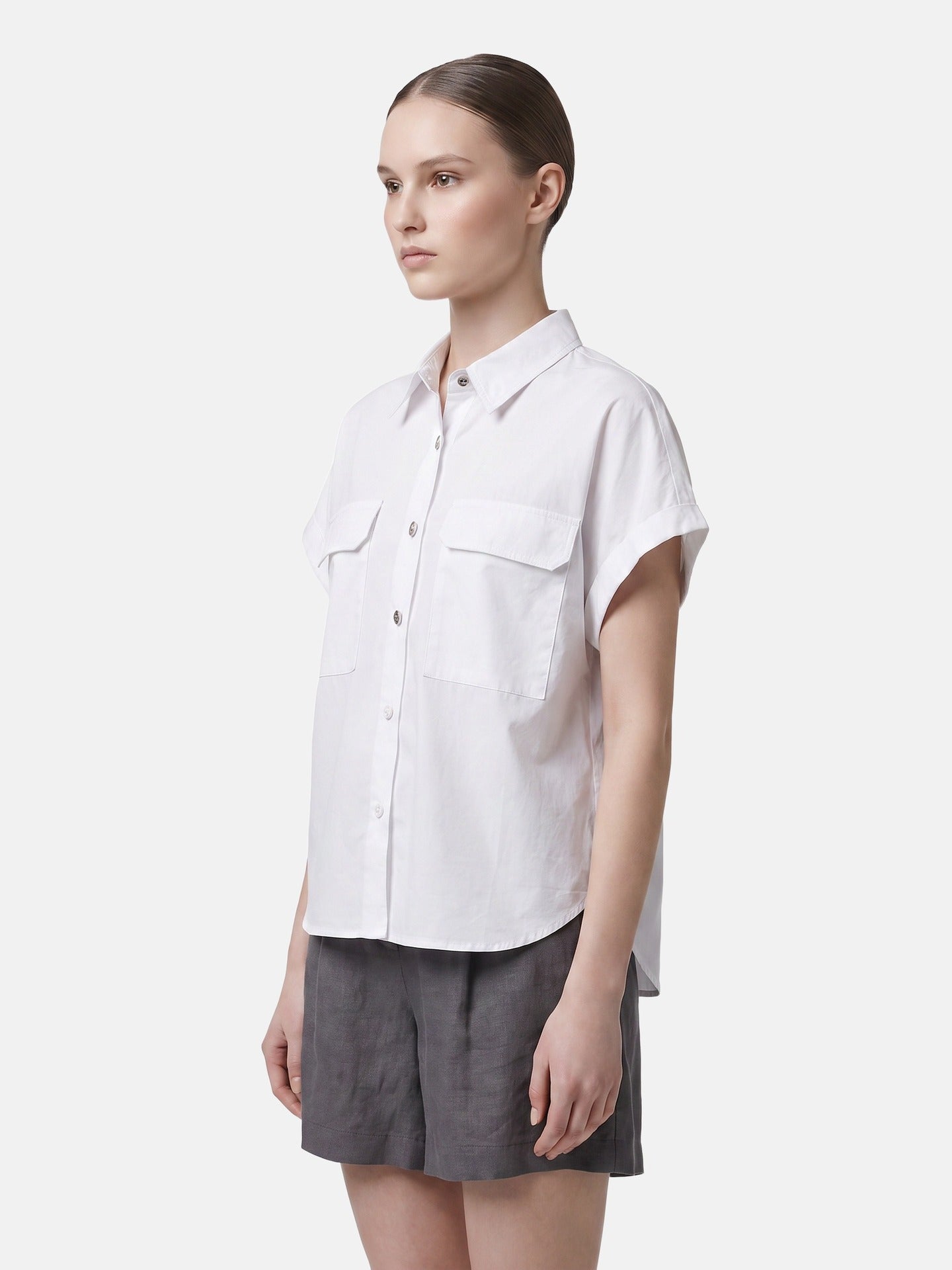 Blusa in Cotone Bianco