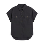 Blusa in Cotone Nero