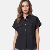 Blusa in Cotone Nero