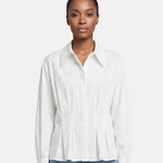 Blusa in 86% Tencel 14% Poliester Beige
