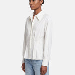 Blusa in 86% Tencel 14% Poliester Beige
