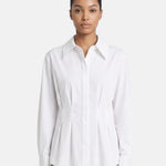 Blusa in 86% Tencel 14% Poliester Bianco