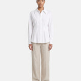 Blusa in 86% Tencel 14% Poliester Bianco