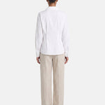 Blusa in 86% Tencel 14% Poliester Bianco
