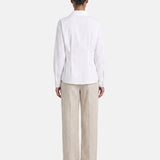 Blusa in 86% Tencel 14% Poliester Bianco