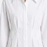 Blusa in 86% Tencel 14% Poliester Bianco