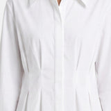 Blusa in 86% Tencel 14% Poliester Bianco