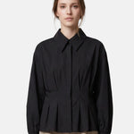 Blusa in 86% Tencel 14% Poliester Nero