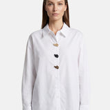 Blusa in Cotone Bianco