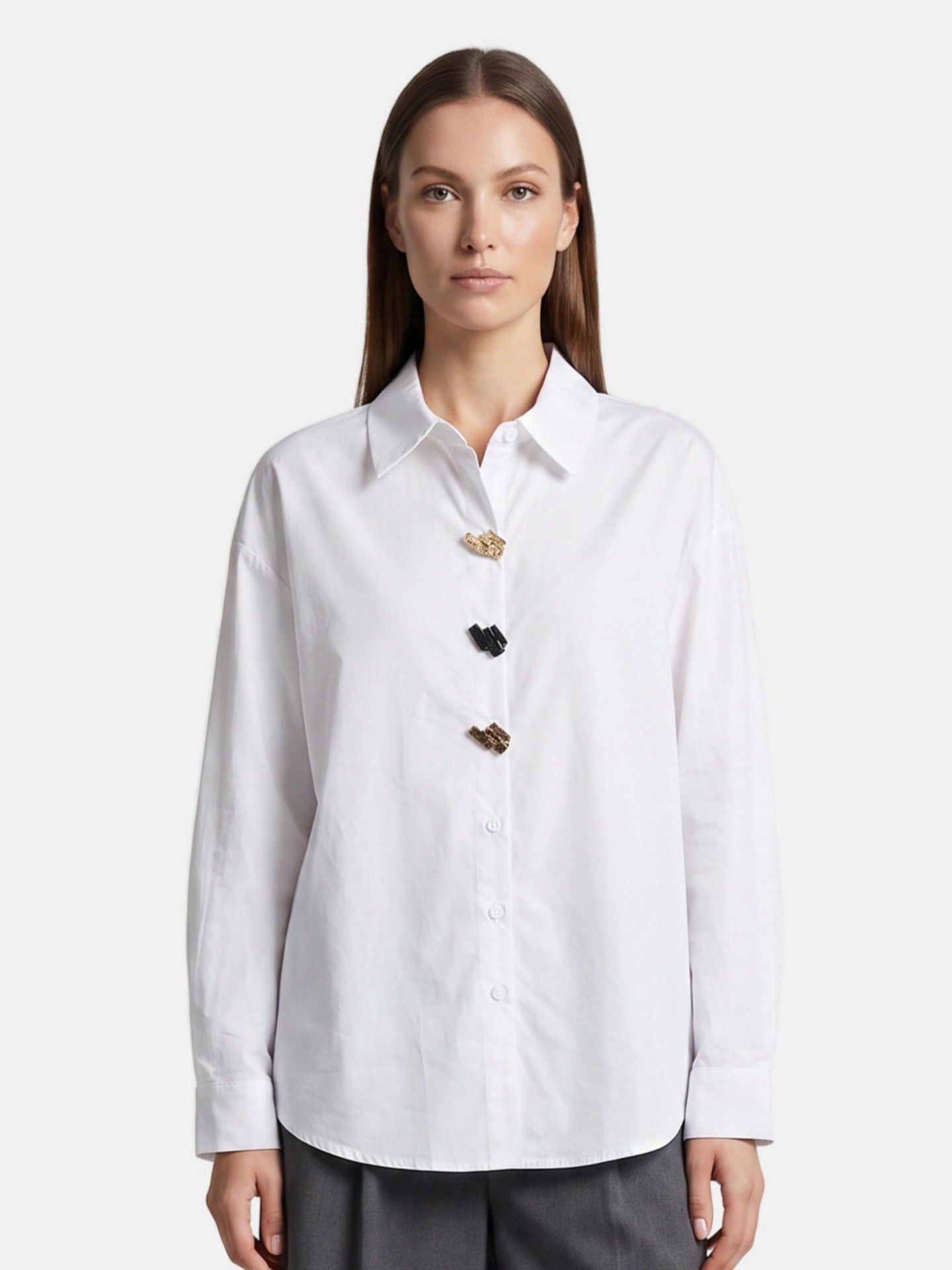 Blusa in Cotone Bianco